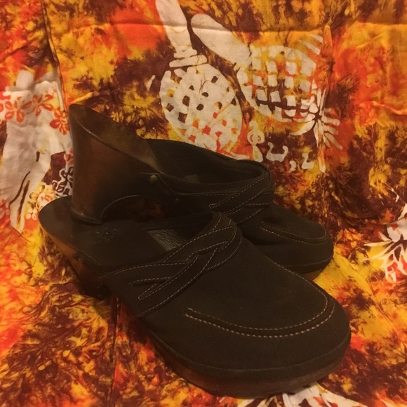 Michael Kors suede clogs (Chocolate brown) - Picture 3 of 4